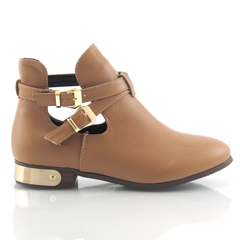 womens cut out ankle boots